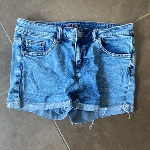Justice girl's jean shorts size 14 plus